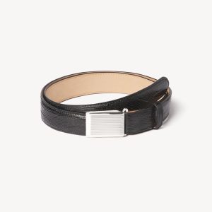Engine-Turned Dress Belt