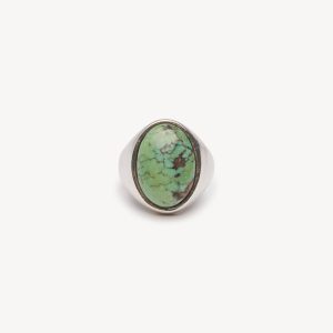 Red Rabbit X Buck Mason Signet Turquoise Ring